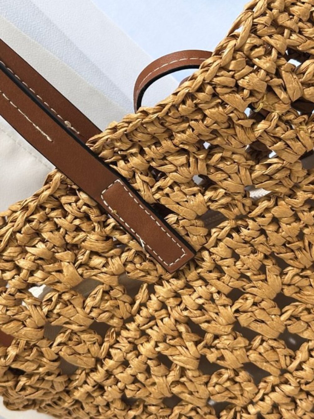 YSL Raffia Woven Tote Bag - Picture 8 of 8